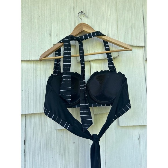 The Nightmare Before Christmas Jack Skellington Halter Swim Top Plus Size 0 - Picture 6 of 8